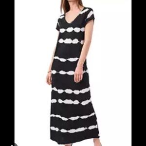 Black and White Tie-Dye Dress